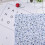 Set da 7 pezzi di quadrati in cotone da 25x25 cm, blu scuro 12