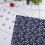 Set da 7 pezzi di quadrati in cotone da 25x25 cm, blu scuro 7