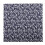 Set da 7 pezzi di quadrati in cotone da 25x25 cm, blu scuro 6