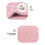 Ginocchiere antiscivolo per gattonare, rosa, 12x7,5 cm 3
