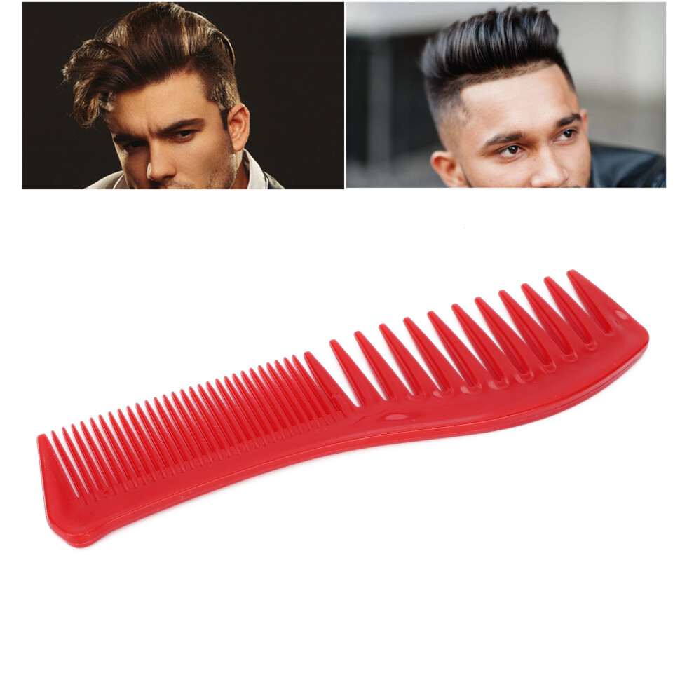 Unisex Detangling Hair Comb Portable Home Salon Fine Wide Tooth Styling Comb Hairdressing Toolred