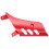 GTS 125 200 300 Cache-bras oscillant en aluminium rouge 16
