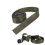 2 pièces sangles de sanglage vertes 25 mm 3 m boucles en zinc 10