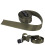2 pièces sangles de sanglage vertes 25 mm 3 m boucles en zinc 6