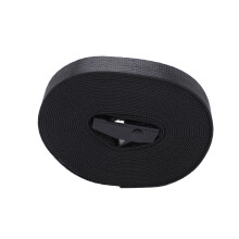 2 pièces sangle d'arrimage noire en nylon 25 mm x 1 m avec boucle