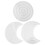 Moule calendrier blanc 1 ensemble demi-lune 20x10.5x1.3cm 15