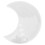 Moule calendrier blanc 1 ensemble demi-lune 20x10.5x1.3cm 8