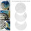 Moule calendrier blanc 1 ensemble demi-lune 20x10.5x1.3cm 9