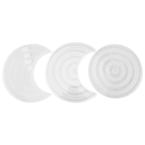 Moule calendrier blanc 1 ensemble demi-lune 20x10.5x1.3cm 1