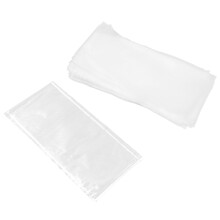 Bustine di esca solubili in PVA 70x140mm 50 pezzi trasparenti.