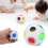 Palla Arcobaleno ABS Giocattolo educativo 7,5x7,5 cm 55 g 16