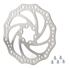 Bike Disc Brake Alloy Steel 160mm Threaded Hubs Bicycle Rotor Accessories for Mountain Folding Bikes