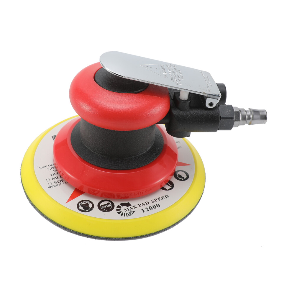 Pneumatic Sander 6 Inch Polishing Sanding Waxing For Car Wall Wood Metal 10000Rpm Red 8011322510773