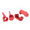 Moyeux C-Hub avant rouges pour Slash 1/10 RC 16