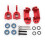 Moyeux C-Hub avant rouges pour Slash 1/10 RC 2