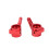 Moyeux C-Hub avant rouges pour Slash 1/10 RC 9