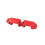 Moyeux C-Hub avant rouges pour Slash 1/10 RC 3