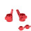 Moyeux C-Hub avant rouges pour Slash 1/10 RC 10