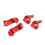Moyeux C-Hub avant rouges pour Slash 1/10 RC 15