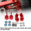 Moyeux C-Hub avant rouges pour Slash 1/10 RC 12