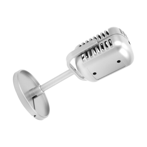 Microfono da scena classico, 3,1  6,5  2 pollici, argento