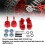 Moyeux C-Hub avant rouges pour Slash 1/10 RC 8