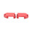 Moyeux C-Hub avant rouges pour Slash 1/10 RC 5
