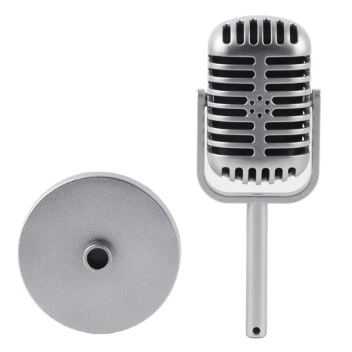 Microfono da scena classico, 3,1  6,5  2 pollici, argento 1