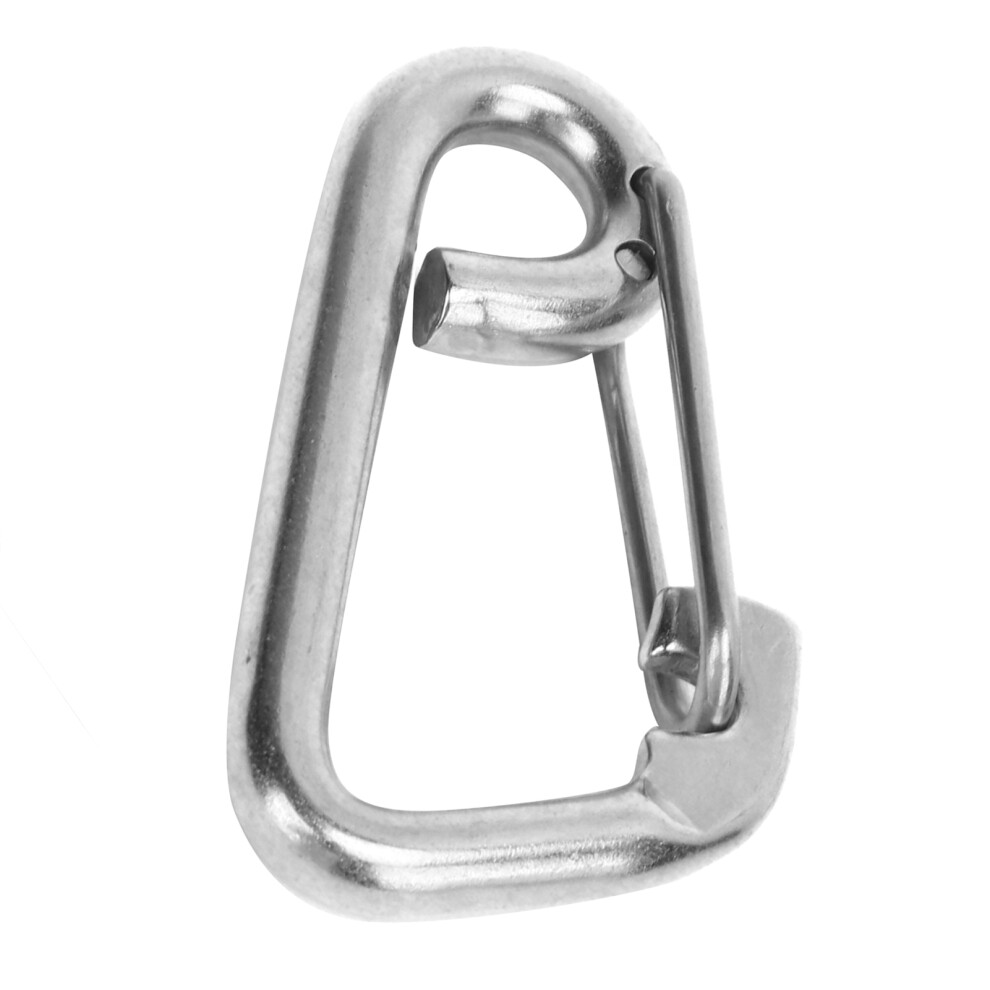 Safety Hook Stainless Steel Forging Simple Antirust Anticorrosion Strong Spring Snap Accessories(80Mm ) 9301322510309