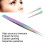 Pinzette per nail art dritte 13,4 x 0,9 cm 11