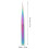 Pinzette per nail art dritte 13,4 x 0,9 cm 9