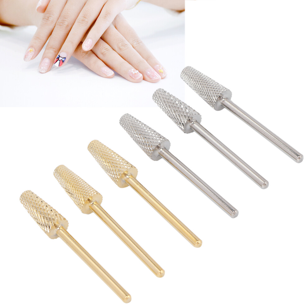 6Pcs Professional Nail Manicure Drill Bits Tungsten Steel Nail Polisher Nail Art Grinding Head