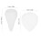 Concealer per Camel Toe in silicone 2 pezzi Trasparente M/L 5