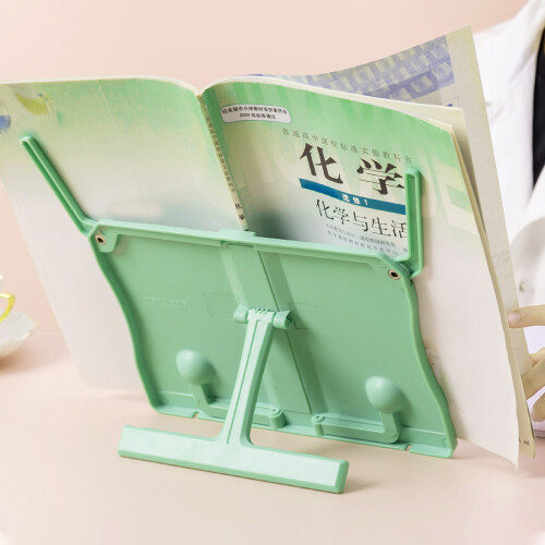 Ferma-libri pieghevole - Verde matcha - 26,7  19,5  1,8 cm 2