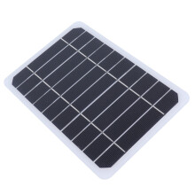 Panneau solaire monocristallin de 5 W, 208 x 140 mm, USB, couleur