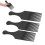 Set da 3 pettini professionali per capelli afro in ABS, portatile 7