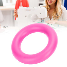 Porte-bobine en caoutchouc rond, diamètre 5,2 pouces, rouge rose, 1 pièce