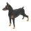 Dobermann noir modèle jouet 20x15,7x4,3 cm plastique 1