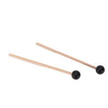 2 pezzi di bacchette da batteria con testa in gomma eterea 145x18x5mm