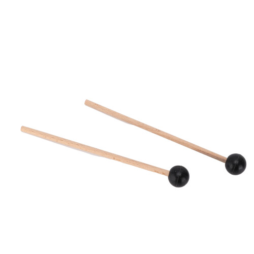 2 pezzi di bacchette da batteria con testa in gomma eterea 145x18x5mm