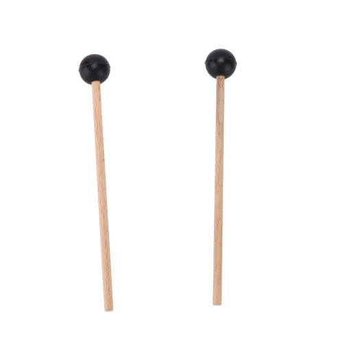 2 pezzi di bacchette da batteria con testa in gomma eterea 145x18x5mm 1