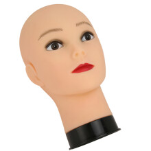 Modello: Testa di manichino calva in PVC gomma 28 cm/11,0 in