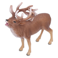 Figurine de cerf réaliste - Jouet en plastique, 11x10x2.7 cm