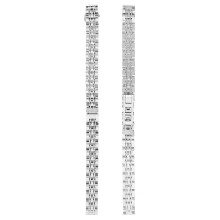 Boucle papillon sangle en acier inoxydable 10 mm 7,1 po 180 mm argenté