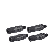 4 pièces de connecteur à dégagement rapide en aluminium noir 94 g