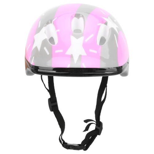 Casco per bambini regolabile in schiuma+PVC, rosa, protezione 1