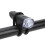 Lampe de vélo LED mini étanche à piles AA noire 3.1oz 6