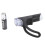 Lampe de vélo LED mini étanche à piles AA noire 3.1oz 2