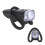 Lampe de vélo LED mini étanche à piles AA noire 3.1oz 16