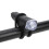 Lampe de vélo LED mini étanche à piles AA noire 3.1oz 11